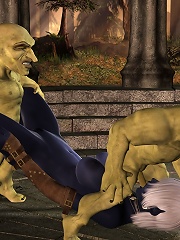 Bitch 3D Evil Priestess loves Admirer and gets cumblasted