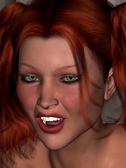 Passionate 3D Maid nailed by 3D Devil