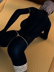 3D Tramp feels dong as gets fucked