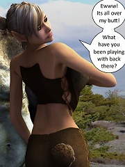 Breasted 3D Hussy with perfect body