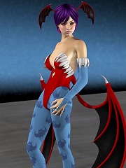 3D Lesbian shares Friend before gets penetrated